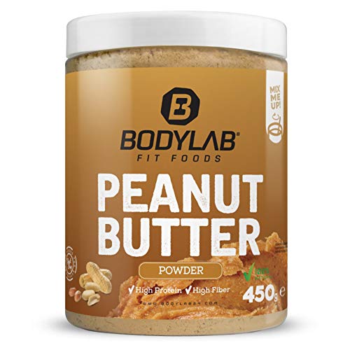 Bodylab24 High Protein Peanut Butter Powder Light 450g, proteinhaltiges Pulver aus gemahlenen Erdnüssen, mit allen Nährstoff-Vorteilen von Erdnüssen bei deutlich geringerem Fettanteil von Bodylab24