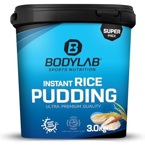 Bodylab24 Instant Rice Pudding 3kg, aus 100% Reismehl, ohne weitere Zusätze, die schnelle und leckere Kohlenhydratversorgung im Masseaufbau oder vorm Training, geschmacksneutral von Bodylab24