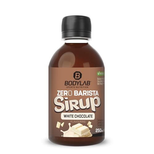 Bodylab24 Zero Barista Sirup Weiße Schokolade 250ml, ohne Zucker* und Kalorien*, vegan, Geschmack und Süße für Kaffee und Co Bodylab24 Zero Barista Sirup Weiße Schokolade 250ml, ohne Zucker* und Kalorien*, vegan, Geschmack und Süße für Kaffee und Co von Bodylab24