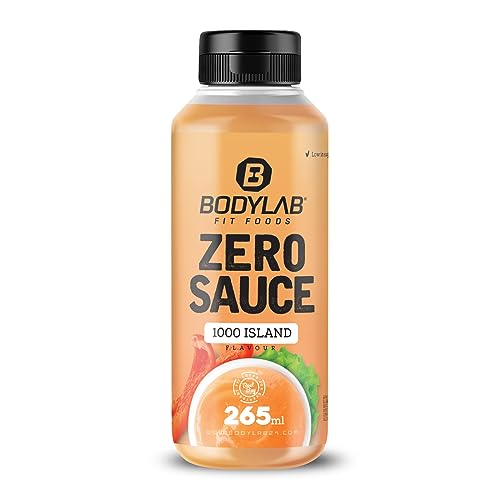 Bodylab24 Zero Sauce 1000 Island 265ml, kalorienarm, nur 3-9 kcal je 15g Portion, fett- und zuckerreduziert, perfekt zum Verfeinern von Gerichten, als Sauce oder Dressing, ideal für jede Diät von Bodylab24