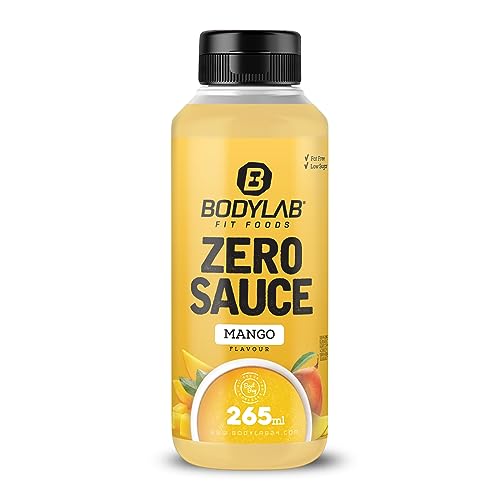 Bodylab24 Zero Sauce Mango 265ml, kalorienarm, nur 3-9 kcal je 15g Portion, fett- und zuckerreduziert, perfekt zum Verfeinern von Gerichten, als Sauce oder Dressing, ideal für jede Diät von Bodylab24