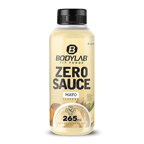 Bodylab24 Zero Sauce Mayonnaise 265ml, kalorienarm, nur 3-9 kcal je 15g Portion, fett- und zuckerreduziert, perfekt zum Verfeinern von Gerichten, als Sauce oder Dressing, ideal für jede Diät von Bodylab24