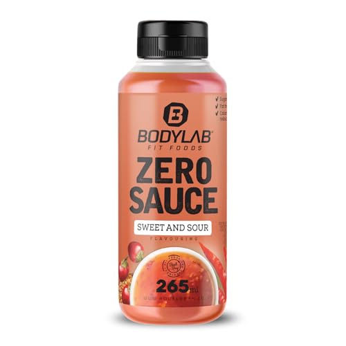 Bodylab24 Zero Sauce Sweet and Sour 265ml, kalorienarm, nur 3-9 kcal je 15g Portion, fett- und zuckerreduziert, perfekt zum Verfeinern von Gerichten, als Sauce oder Dressing, ideal für jede Diät von Bodylab24