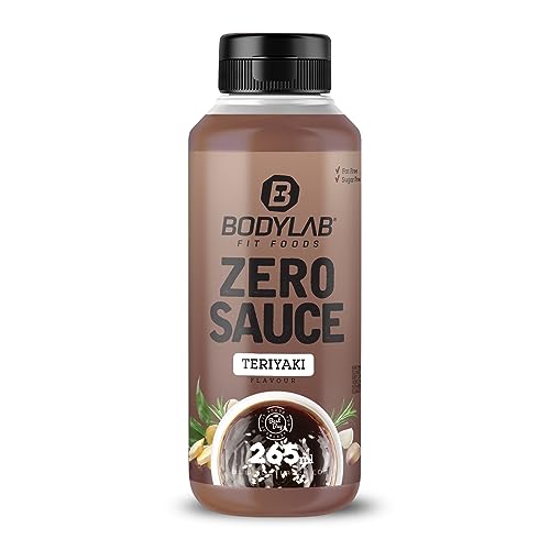 Bodylab24 Zero Sauce Teriyaki 265ml, kalorienarm, nur 3-9 kcal je 15g Portion, fett- und zuckerreduziert, perfekt zum Verfeinern von Gerichten, als Sauce oder Dressing, ideal für jede Diät von Bodylab24