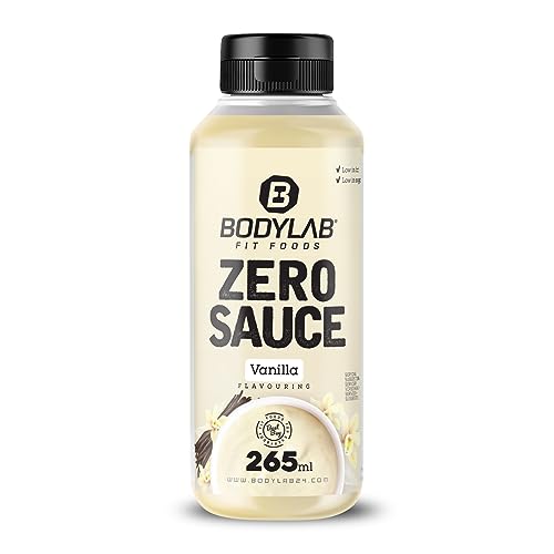 Bodylab24 Zero Sauce Vanille 265ml, kalorienarm, nur 3-9 kcal je 15g Portion, fett- und zuckerreduziert, perfekt zum Verfeinern von Gerichten, als Sauce oder Dressing, ideal für jede Diät von Bodylab24