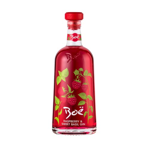 House of Boë - Raspberry and Sweet Basil Flavoured Gin - Premium House of Boë Scottish Gin - Raspberry Gin - 70cl - 41.5% ABV von Boe