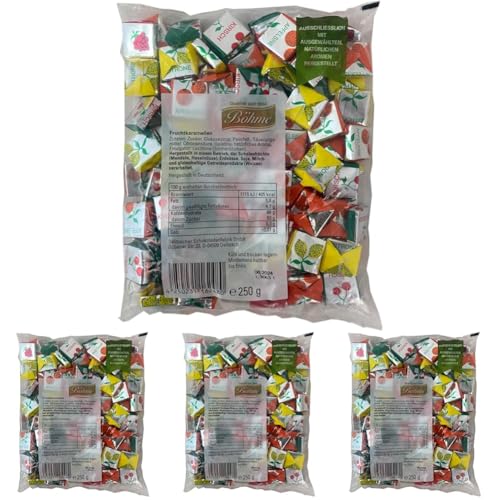Böhme Fruchtkaramellen, 250 g (Packung mit 4) von BÖHME