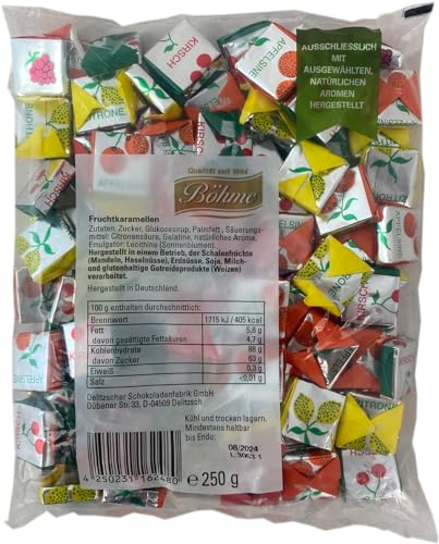 Böhme Fruchtkaramellen, 250 g Böhme Fruchtkaramellen, 250 g von Böhme