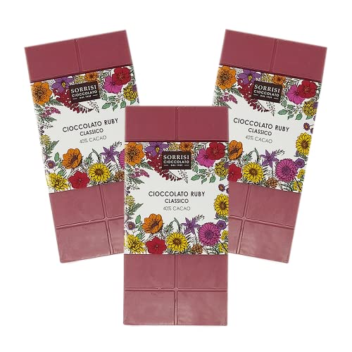 Boella und Sorrisi, 3x Ruby Schokolade, pinke Schokolade, Probierset, aus Italien, 3x80 g Boella und Sorrisi, 3x Ruby Schokolade, pinke Schokolade, Probierset, aus Italien, 3x80 g von BOELLA & SORRISI