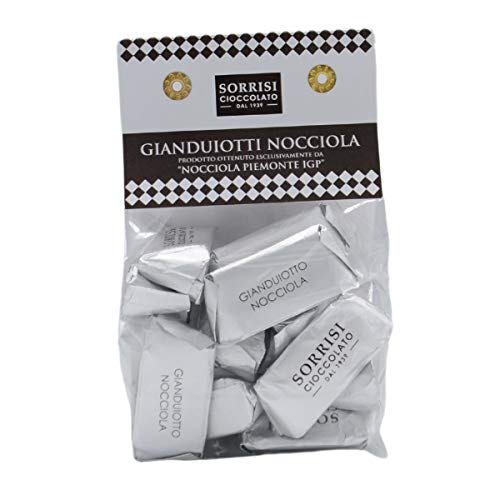 Gianduiotti Nocciola, Weiße Gianduia-Nougat-Pralinen, Haselnüsse Piemont IGP, 200g, Boella & Sorrisi Gianduiotti Nocciola, Weiße Gianduia-Nougat-Pralinen, Haselnüsse Piemont IGP, 200g, Boella & Sorrisi von BOELLA & SORRISI