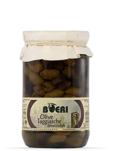 270g Entkernte Taggiasca Oliven in Olivenöl-Extra vergine eingelegt von Boeri