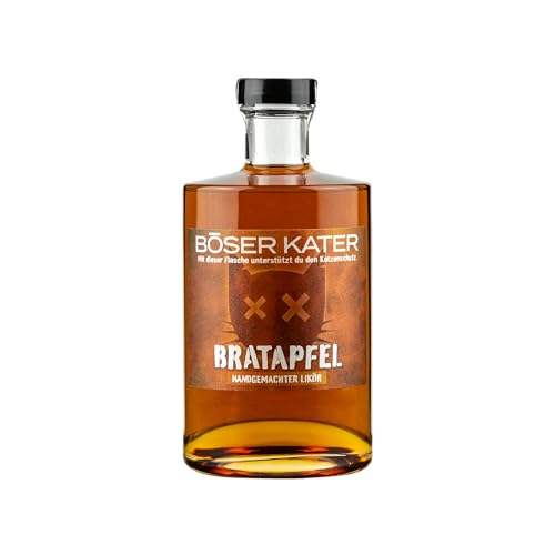 BÖSER KATER Bratapfel Likör | Fruchtig würziger Winterapfel Liqueur | Für den puren Genuss & für spannende Cocktails | Besondere Geschenkidee zu Weihnachten | Vegan & Handgemacht 0,5l 20% Vol. BÖSER KATER Bratapfel Likör | Fruchtig würziger Winterapfel Liqueur | Für den puren Genuss & für spannende Cocktails | Besondere Geschenkidee zu Weihnachten | Vegan & Handgemacht 0,5l 20% Vol. von Böser Kater
