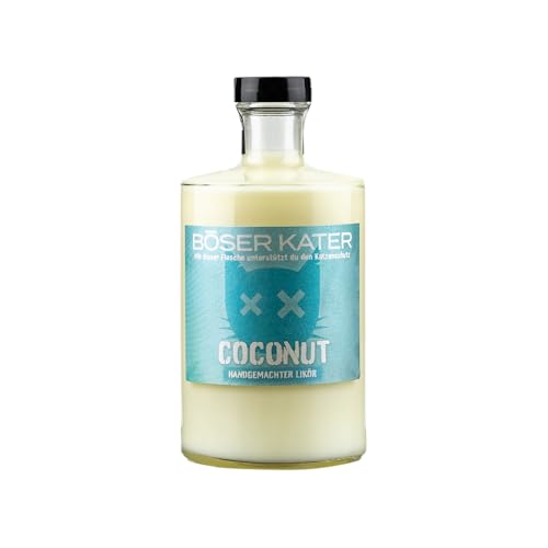 BÖSER KATER Coconut Likör | Handgemachter Kokosnuss Sahne Likör | Perfekt für erfrischende Sommer-Cocktails oder den puren Genuss | Besondere Geschenkidee 0,5l 15% Vol. BÖSER KATER Coconut Likör | Handgemachter Kokosnuss Sahne Likör | Perfekt für erfrischende Sommer-Cocktails oder den puren Genuss | Besondere Geschenkidee 0,5l 15% Vol. von Böser Kater