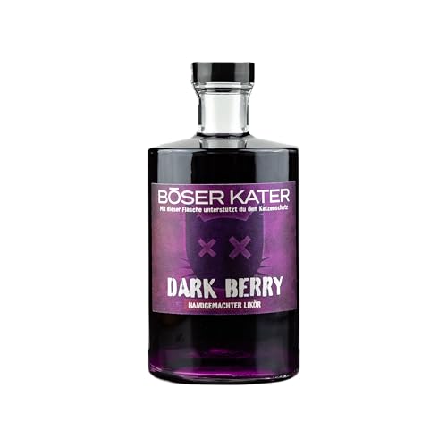 BÖSER KATER Dark Berry Likör | Aromatisch fruchtiger Beerenlikör mit Brombeere & Blaubeere | Für den puren Genuss, spannende Cocktails oder Spritz Aperitif | Besondere Geschenkidee | 0,5l 20% Vol. BÖSER KATER Dark Berry Likör | Aromatisch fruchtiger Beerenlikör mit Brombeere & Blaubeere | Für den puren Genuss, spannende Cocktails oder Spritz Aperitif | Besondere Geschenkidee | 0,5l 20% Vol. von Böser Kater