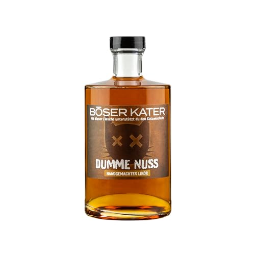 Böser Kater Dumme Nuss Likör | Aromatischer Haselnuss Likör | Für den puren Genuss & spannende Cocktails | Besondere Geschenkidee | Vegan & Handgemacht 0,5l 20% Vol. Böser Kater Dumme Nuss Likör | Aromatischer Haselnuss Likör | Für den puren Genuss & spannende Cocktails | Besondere Geschenkidee | Vegan & Handgemacht 0,5l 20% Vol. von Böser Kater