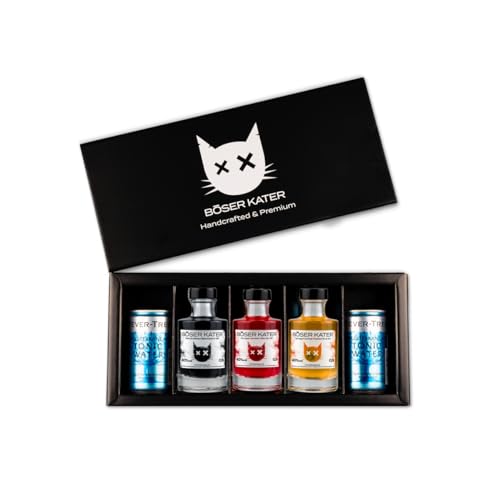 Böser Kater Fruity Gin Tasting-Set, Limited Edition in hochwertiger Geschenkbox, Fruchtige Sorten, nur 999 Stück, Perfekte Geschenkidee für Gin-Liebhaber Böser Kater Fruity Gin Tasting-Set, Limited Edition in hochwertiger Geschenkbox, Fruchtige Sorten, nur 999 Stück, Perfekte Geschenkidee für Gin-Liebhaber von Böser Kater