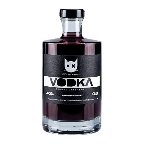 Böser Kater Blackberry Vodka | Fruchtiger Beeren-Geschmack | Perfekt für spannende Cocktails | Handgemacht in Deutschland | Die perfekte Geschenkidee | 0,5l 40% Vol Böser Kater Blackberry Vodka | Fruchtiger Beeren-Geschmack | Perfekt für spannende Cocktails | Handgemacht in Deutschland | Die perfekte Geschenkidee | 0,5l 40% Vol von Böser Kater