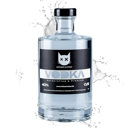 Böser Kater Premium Vodka | Milder Geschmack | Handgemacht in Deutschland | Perfekt für Cocktails | Kleine Auflagen | Die perfekte Geschenkidee | 0,5l 40% Vol Böser Kater Premium Vodka | Milder Geschmack | Handgemacht in Deutschland | Perfekt für Cocktails | Kleine Auflagen | Die perfekte Geschenkidee | 0,5l 40% Vol von Böser Kater