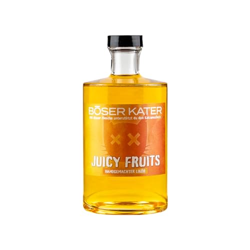 BÖSER KATER Juicy Fruits Likör | Sommerliche, fruchtige Noten von Mango & Zitrone | Für den puren Genuss & für spannende Cocktails oder Spritz Aperitif | Perfekte Geschenkidee | 0,5l 20% Vol. BÖSER KATER Juicy Fruits Likör | Sommerliche, fruchtige Noten von Mango & Zitrone | Für den puren Genuss & für spannende Cocktails oder Spritz Aperitif | Perfekte Geschenkidee | 0,5l 20% Vol. von Böser Kater
