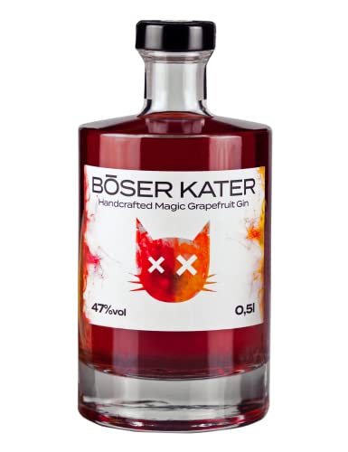 BÖSER KATER Pink Grapefruit Gin | Das perfekte Geschenk | Fruchtiger Citrus-Geschmack mit Grapefruit, Blutorange & Pomelo | Handgemachter Gin | 0,5l 40% Vol. BÖSER KATER Pink Grapefruit Gin | Das perfekte Geschenk | Fruchtiger Citrus-Geschmack mit Grapefruit, Blutorange & Pomelo | Handgemachter Gin | 0,5l 40% Vol. von Böser Kater