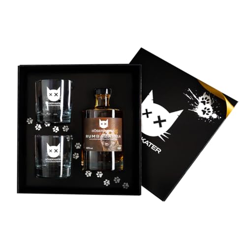 Böser Kater RUMbazamba Classic Spiced Geschenkset mit 2 Gläsern, feine Geschmacksnoten von Rum, das perfekte Geschenk in hochwertiger Box, 0,5l 40% Vol. Böser Kater RUMbazamba Classic Spiced Geschenkset mit 2 Gläsern, feine Geschmacksnoten von Rum, das perfekte Geschenk in hochwertiger Box, 0,5l 40% Vol. von Böser Kater