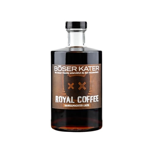 BÖSER KATER Royal Coffee | Kaffeelikör mit intensivem Kaffee-Geschmack | 100% Arabica Bohnen | Handgemacht & Vegan | perfekte Geschenkidee | Katzen Likör 0,5l 30% Vol. BÖSER KATER Royal Coffee | Kaffeelikör mit intensivem Kaffee-Geschmack | 100% Arabica Bohnen | Handgemacht & Vegan | perfekte Geschenkidee | Katzen Likör 0,5l 30% Vol. von Böser Kater
