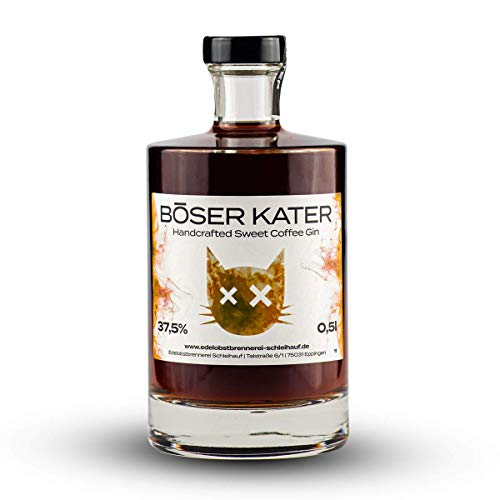 BÖSER KATER Sweet Coffee Gin | Kräftiger Kaffee-Geschmack | Für spannende Gin Cocktails oder auf Eis | Die perfekte Geschenkidee | Handgemacht mit kleiner Auflage | 0,5l 37,5% Vol BÖSER KATER Sweet Coffee Gin | Kräftiger Kaffee-Geschmack | Für spannende Gin Cocktails oder auf Eis | Die perfekte Geschenkidee | Handgemacht mit kleiner Auflage | 0,5l 37,5% Vol von Böser Kater
