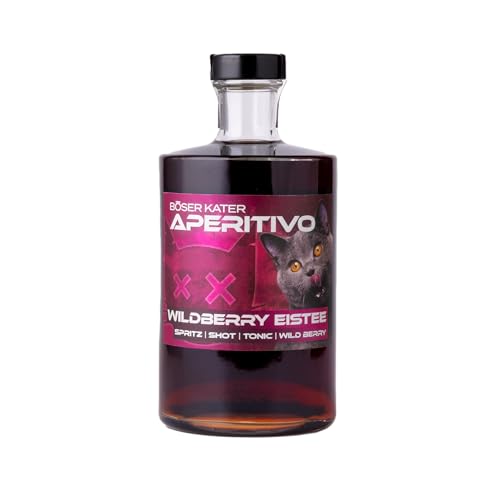 BÖSER KATER Wildberry Eistee Aperitivo | Waldbeere Frucht Likör | Erfrischend fruchtiger Aperitif | Ideal als Spritz oder Tonic Cocktail | Perfekte Geschenkidee | 0,5l 15% Vol. BÖSER KATER Wildberry Eistee Aperitivo | Waldbeere Frucht Likör | Erfrischend fruchtiger Aperitif | Ideal als Spritz oder Tonic Cocktail | Perfekte Geschenkidee | 0,5l 15% Vol. von Böser Kater