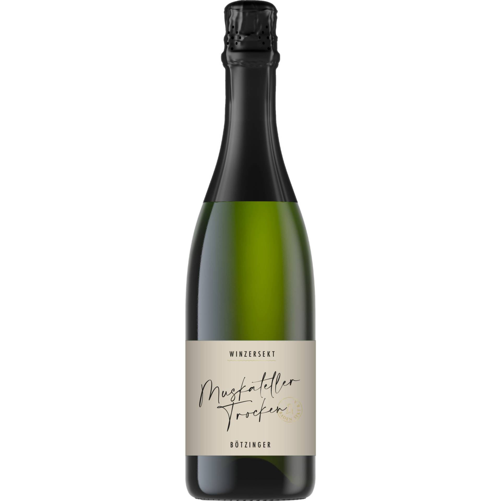 Bötzinger Muskateller Sekt, Trocken, Baden, Baden, 2023, Schaumwein Bötzinger Muskateller Sekt, Trocken, Baden, Baden, 2023, Schaumwein von Bötzinger eG, Hauptstraße 13 79268 Bötzingen DE