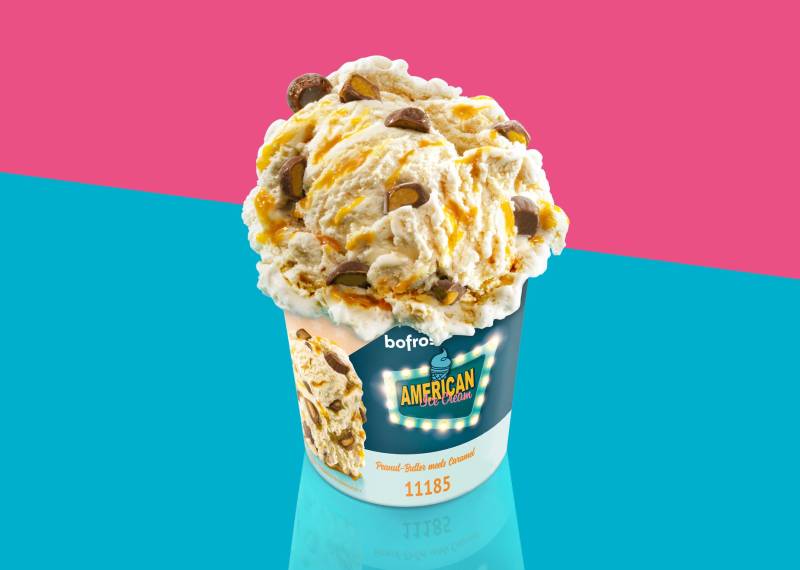 American Ice Cream: Peanut-Butter meets Caramel von Bofrost