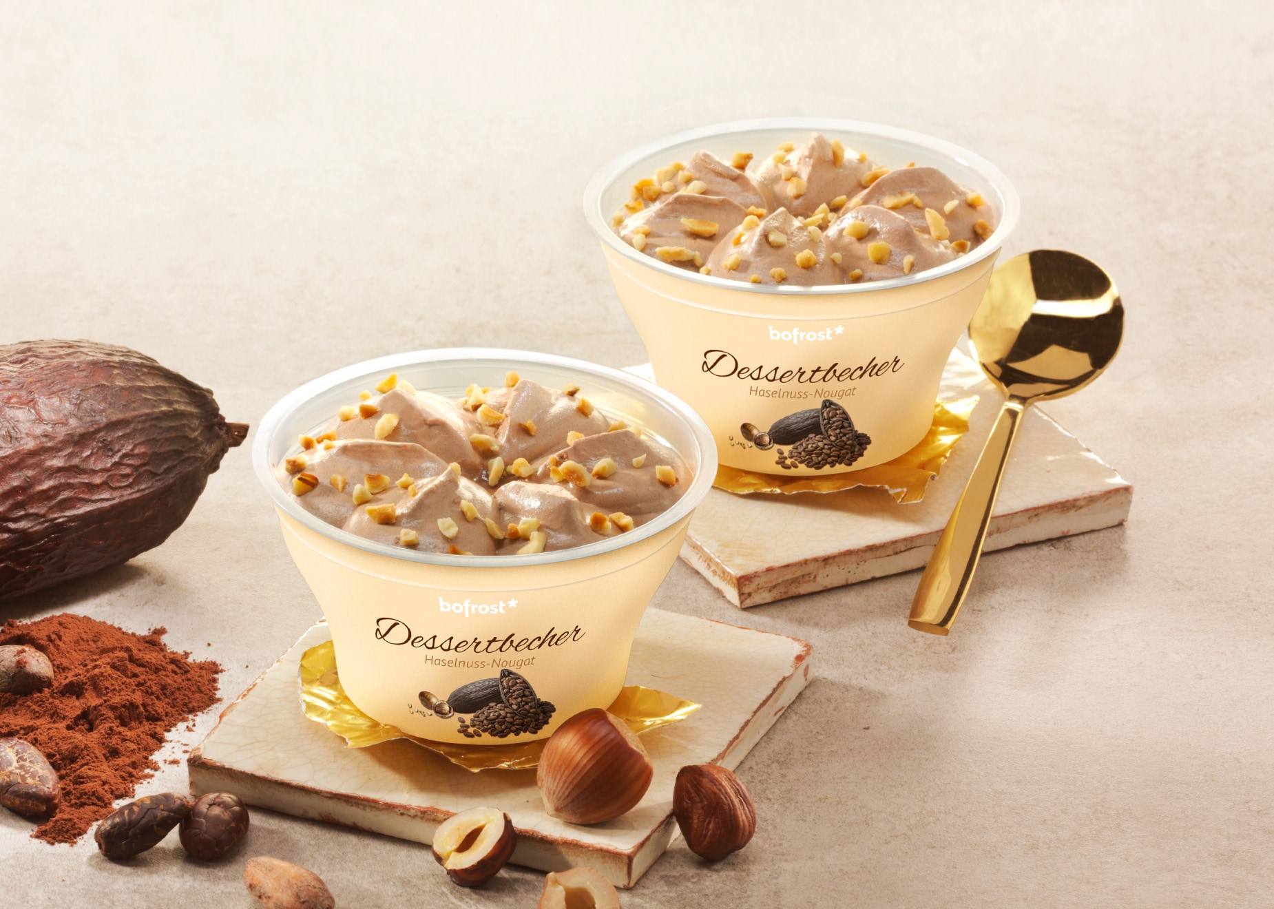 Dessertbecher Haselnuss-Nougat Dessertbecher Haselnuss-Nougat von Bofrost