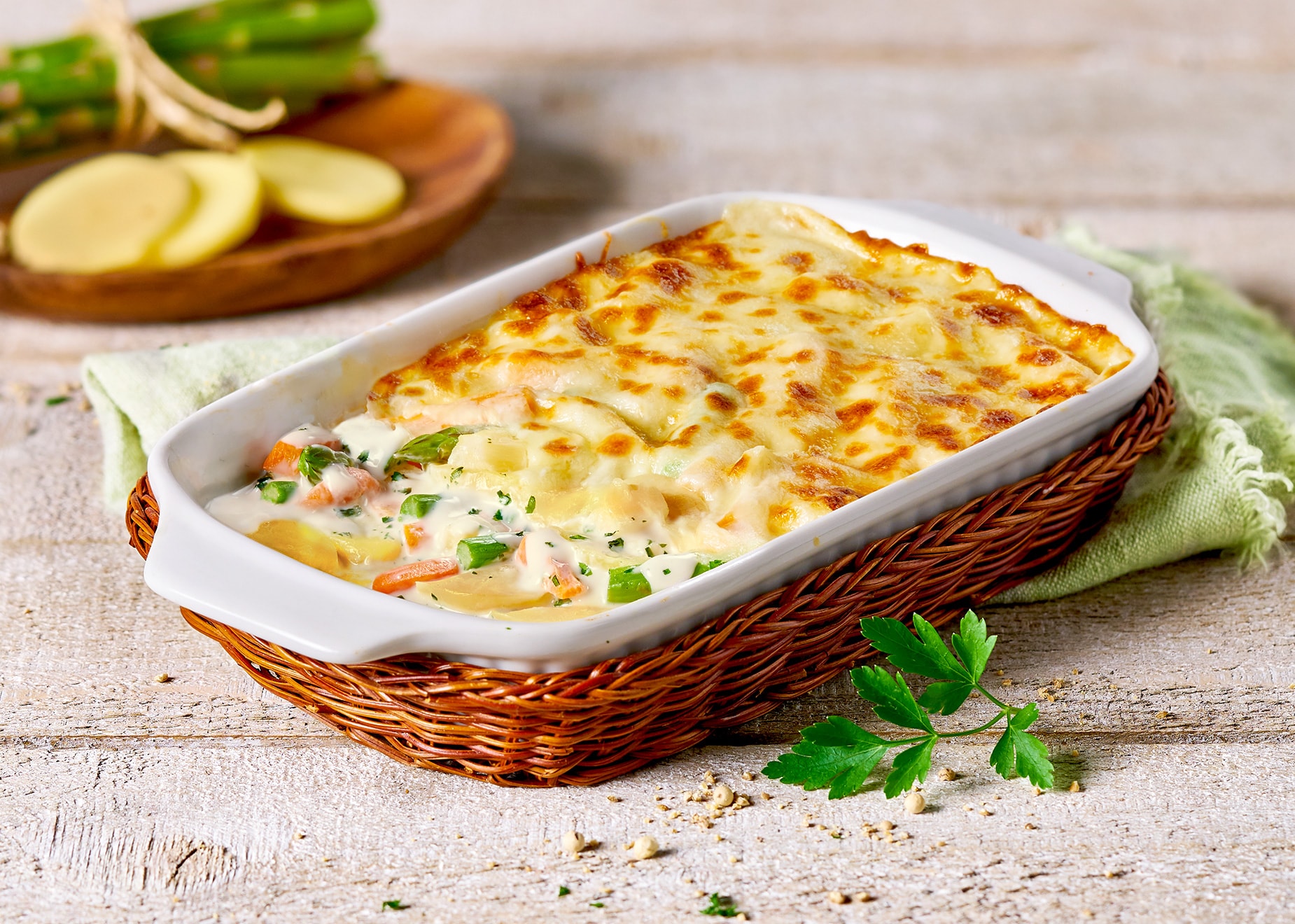 Kartoffel-Spargel-Auflauf Kartoffel-Spargel-Auflauf von Bofrost
