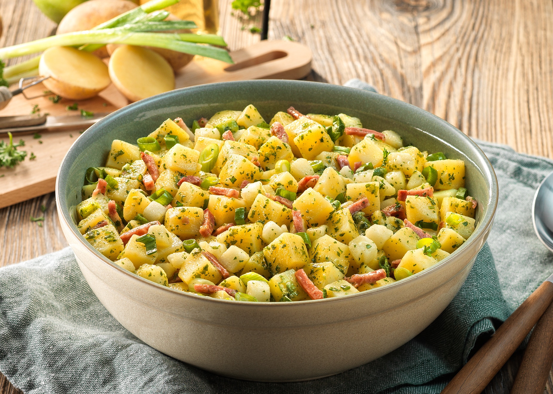 Kartoffelsalat mit geräuchertem Speck von Bofrost