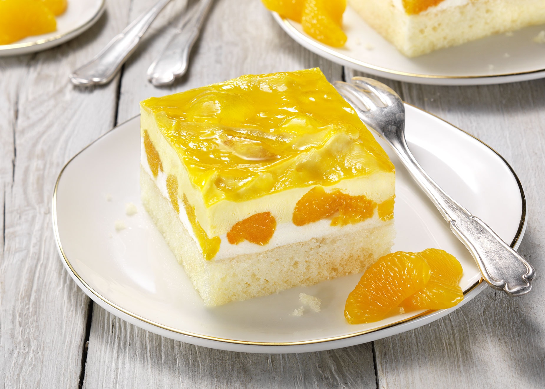 Mandarinen-Joghurtsahne-Schnitten Mandarinen-Joghurtsahne-Schnitten von Bofrost