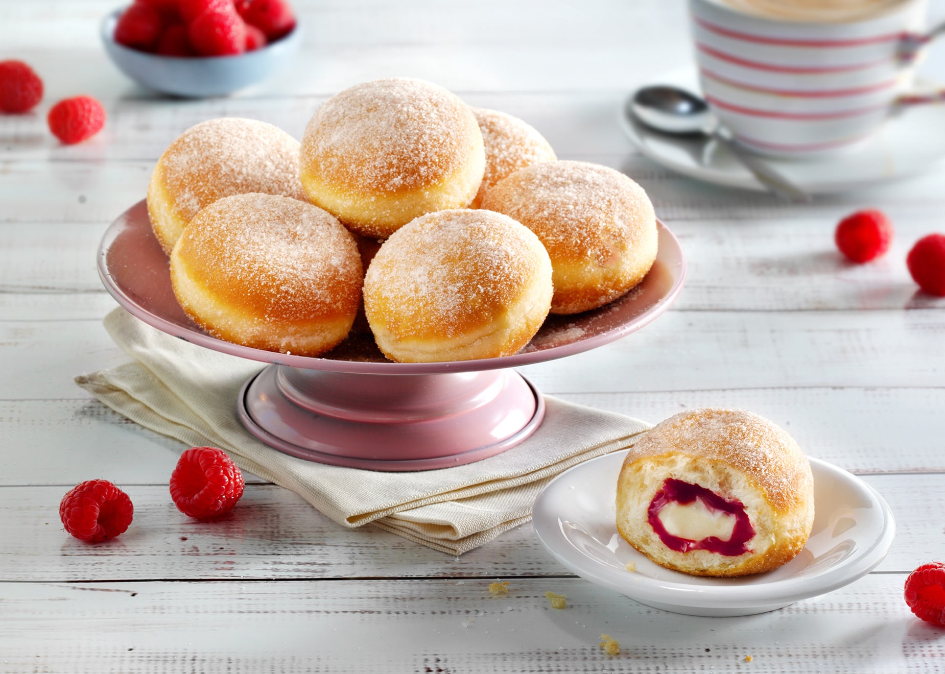 Mini-Berliner Himbeer-Pudding von Bofrost