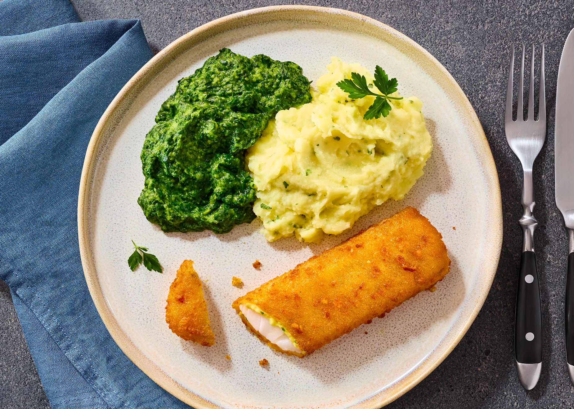Schlemmer-Menü: Knusper-Fischfilet Schlemmer-Menü: Knusper-Fischfilet von Bofrost