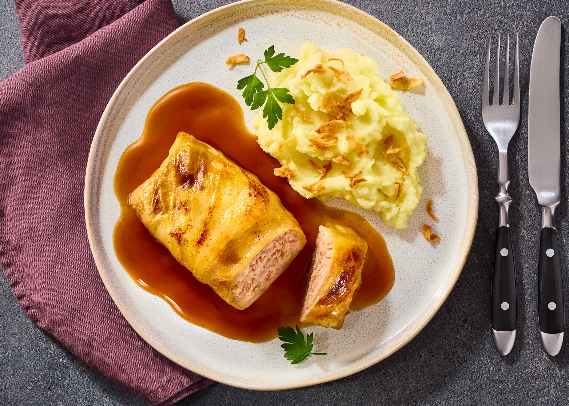 Schlemmer-Menü: Kohlroulade Schlemmer-Menü: Kohlroulade von Bofrost