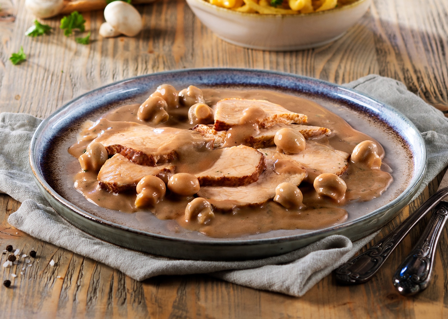 Schweinefleisch Jägerart Schweinefleisch Jägerart von Bofrost