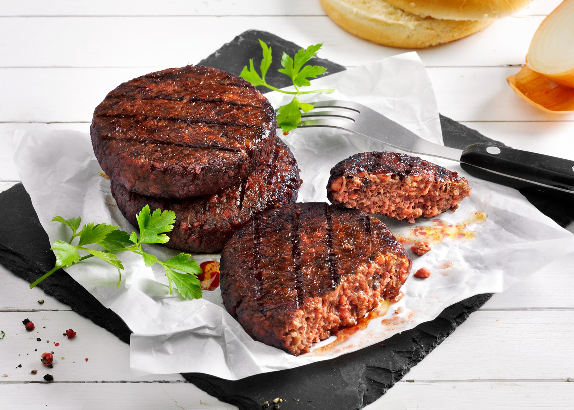 VEGANtische Burger aus Erbsen von Bofrost