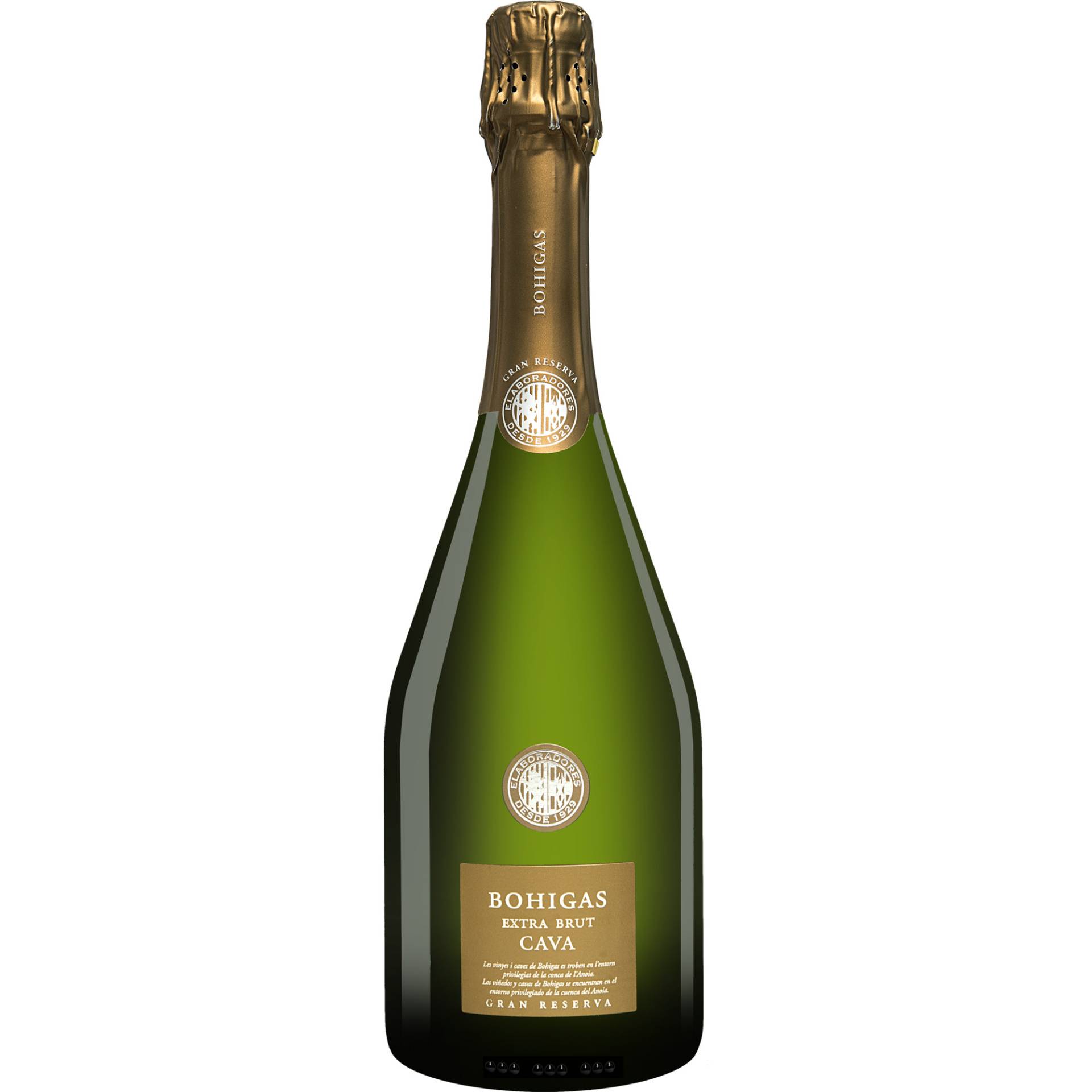 Bohigas Cava Gran Reserva Extra Brut 0.75L 12% Vol. Trocken aus Spanien Bohigas Cava Gran Reserva Extra Brut 0.75L 12% Vol. Trocken aus Spanien von Bohigas