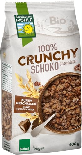 100% Schoko Crunchy 6 x 400 gr von Bohlsener Mühle