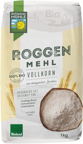 Roggenvollkornmehl 2 x 1 kg von Bohlsener Mühle