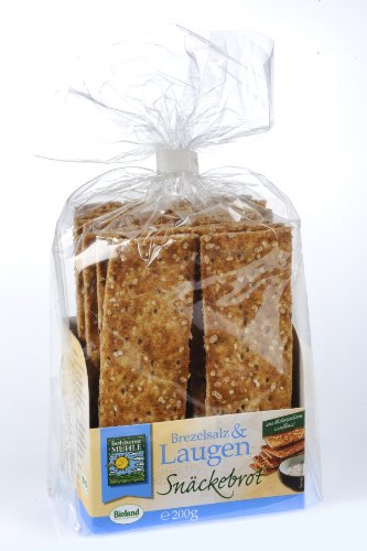 Bohlsener Mühle Brezelsalz & Laugen Snäckebrot, 8er Pack (8 x 200 g ) - Bio von Bohlsener Mühle