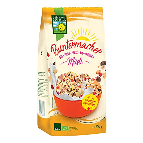 Bohlsener Mühle - Buntermacher - DAS-MEHR-SPASS-AM-MORGEN - Müsli - 0,35 kg - 6er Pack von Bohlsener Mühle