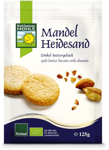 Bohlsener Mühle Mandel-Heidesand Dinklel-Buttergebäck, 6er Pack (6 x 125 g ) - Bio von Bohlsener Mühle