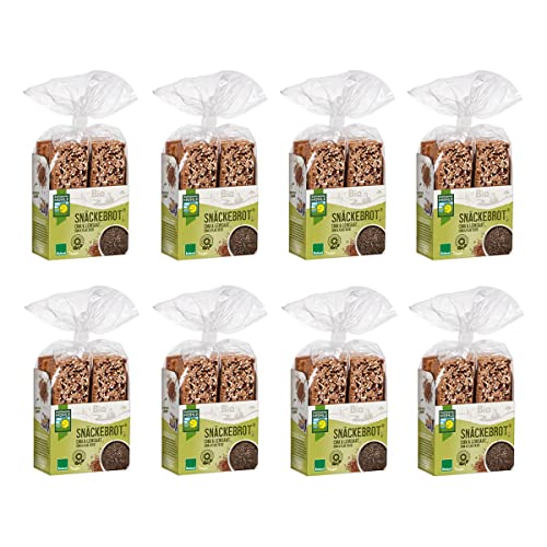 Bohlsener Mühle - Snäckebrot Chia und Leinsaat - 200 g - 8er Pack von Bohlsener Mühle