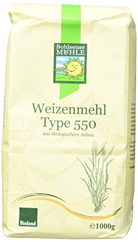 Bohlsener Mühle Weizenmehl Type 550, 6er Pack (6 x 1000 g ) - Bio von Bohlsener Mühle