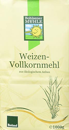 Bohlsener Mühle Weizenvollkornmehl, 6er Pack (6 x 1000 g ) - Bio von Bohlsener Mühle