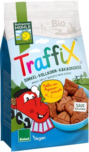 TraffiX Dinkel-Vollkorn-Kakaokekse 18 x 125 gr TraffiX Dinkel-Vollkorn-Kakaokekse 18 x 125 gr von Bohlsener Mühle