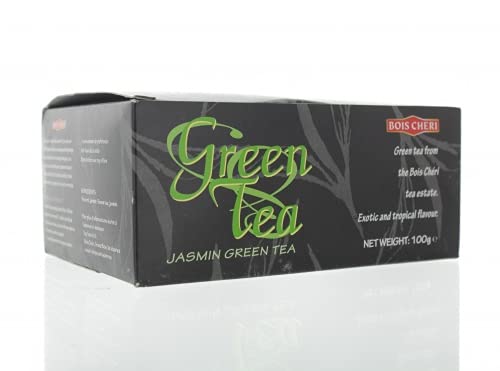 Bois Cheri Grüner Tee mit feiner Jasmin Note lose (100g) aus dem Hochland von Mauritius, handgepflückt, all natural von Bois Cheri